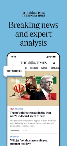 The Times: UK & World News App Store screenshot 1