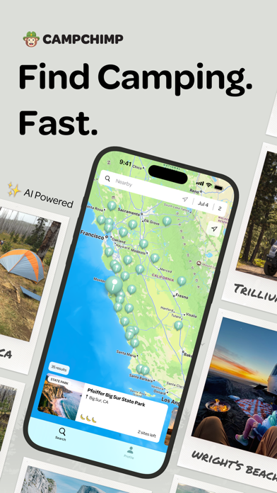 CampChimp: RV & Tent Camping App Store screenshot 1
