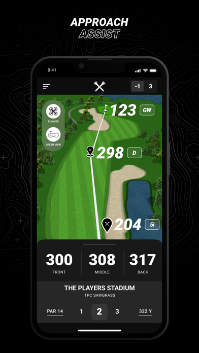 Blue Tees GAME: AI Golf GPS App Store screenshot 2