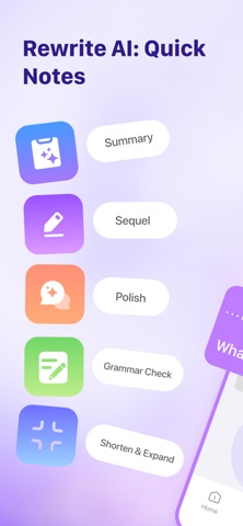 Rewrite AI: Quick Notes App Store screenshot 1