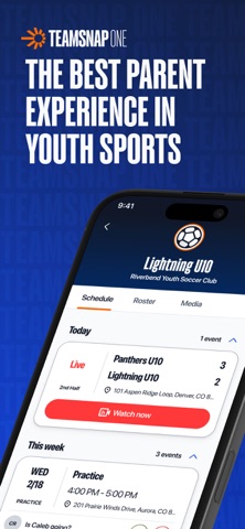 TeamSnap ONE App Store screenshot 1