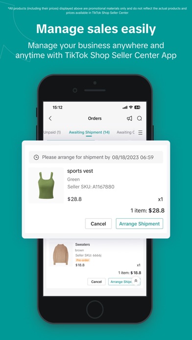 TikTok Shop Seller Center App Store screenshot 1