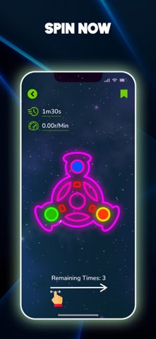 Glow Finger Spinner Art App App Store screenshot 2