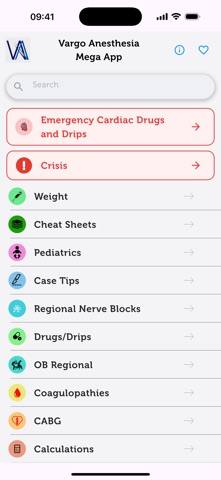 Vargo Anesthesia Mega App App Store screenshot 1