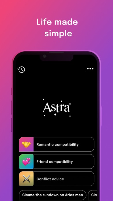 Astra - Life Advice App Store screenshot 1