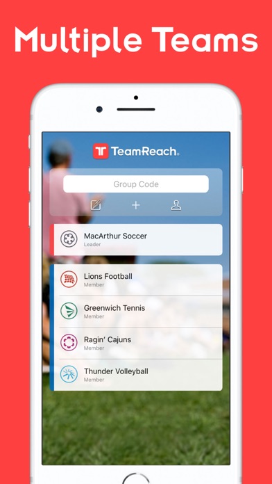TeamReach – Your Team App App Store screenshot 1