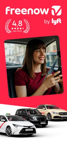 Freenow by Lyft - taxi & more App Store screenshot 1