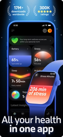 Welltory: Stress & Heart Rate App Store screenshot 1