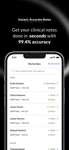 Commure - AI Medical Scribe App Store screenshot 2