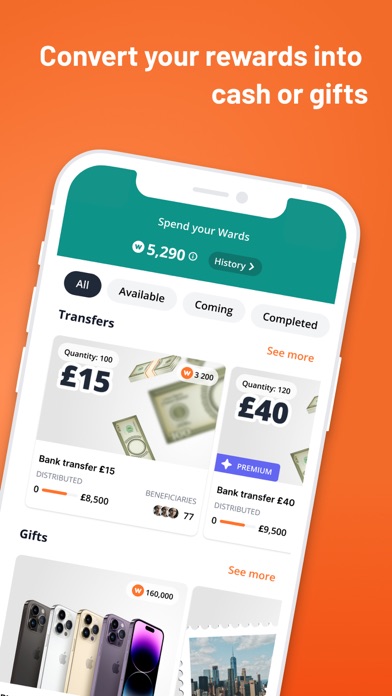 WeWard - Walking Rewards App App Store screenshot 2