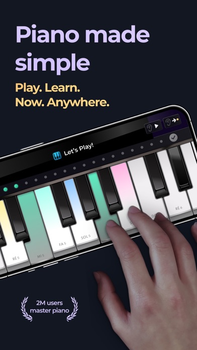 Piano: Keyboard Lessons & Game App Store screenshot 1