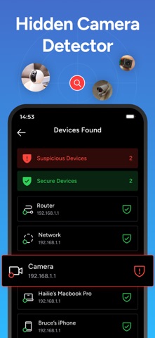 Hidden Camera Detector - Peek App Store screenshot 1