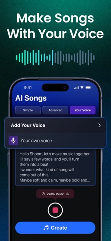 AI Music Video Generator・Shoom App Store screenshot 1