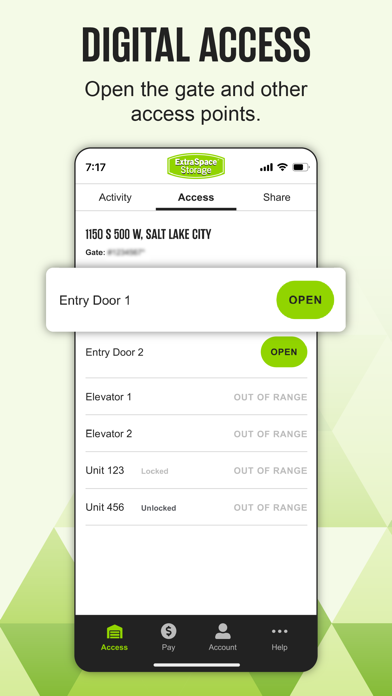 Extra Space Storage App Store screenshot 1