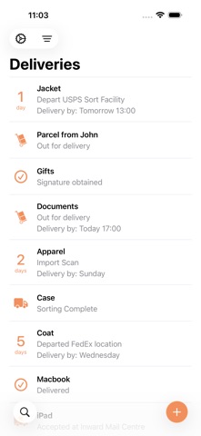 Parcel - Delivery Tracking App Store screenshot 1