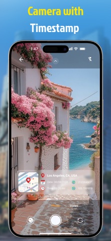 Mapvia: Auto Timestamp GPS Cam App Store screenshot 1