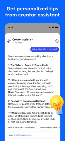 Facebook Creator Studio App Store screenshot 2