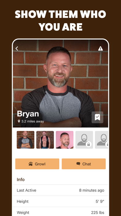 GROWLR: Gay Bears Near You App Store screenshot 1