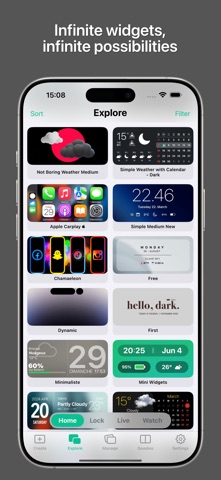 Widgy Widgets: Home/Lock/Watch App Store screenshot 1