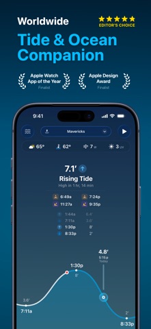 Tide Guide: Charts & Tables App Store screenshot 1