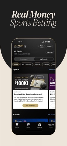 BetMGM - Sportsbook & Casino App Store screenshot 1
