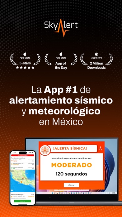 SkyAlert: Alerta Sísmica MX App Store screenshot 1