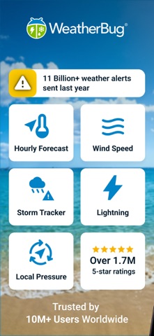 WeatherBug: Weather Forecast App Store screenshot 1