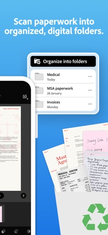 Adobe Scan: PDF & OCR Scanner App Store screenshot 2