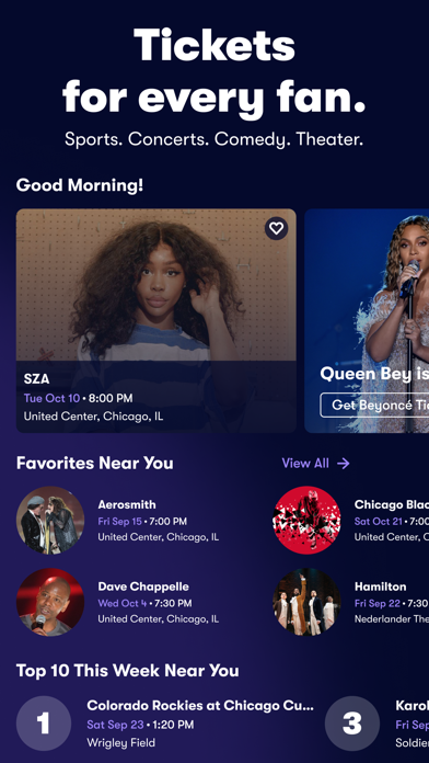 Vivid Seats | Buy Tickets App Store screenshot 1