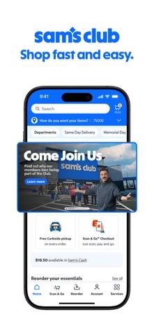 Sam's Club Shopping & Delivery App Store screenshot 1