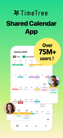TimeTree: Shared Calendar App Store screenshot 1