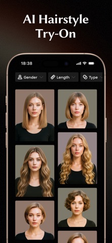 Glowify - AI Hairstyle Try On App Store screenshot 1