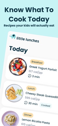 Little Lunches: Kids Meals App Store screenshot 2