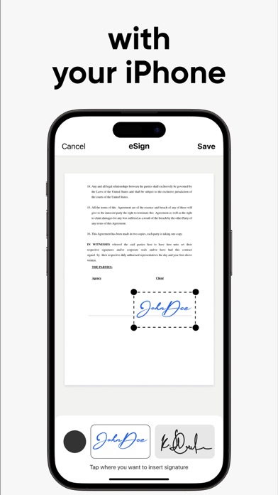 eSign App: Sign PDF Documents App Store screenshot 2