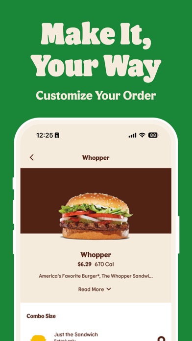 BURGER KING® App App Store screenshot 2