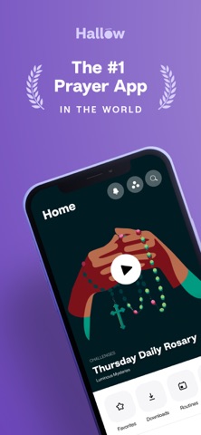 Hallow: Prayer & Meditation App Store screenshot 1