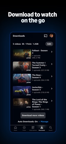 Amazon Prime Video screenshot