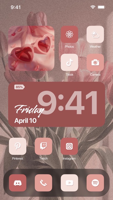 Aesthetic: App icons & Widgets App Store screenshot 2