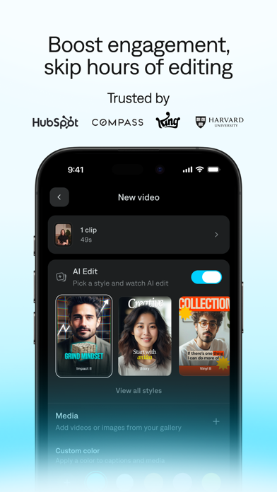 Captions: AI Edits Your Video App Store screenshot 2