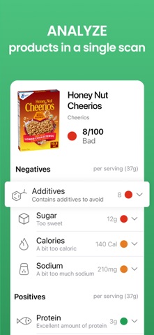 Yuka - Food & Cosmetic Scanner App Store screenshot 1
