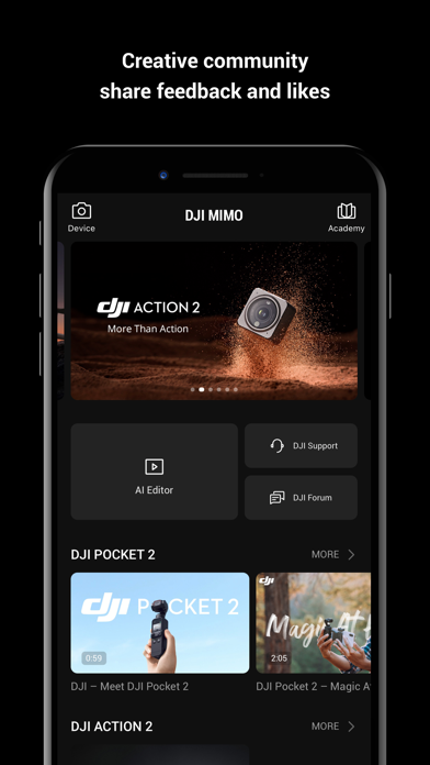 DJI Mimo App Store screenshot 1