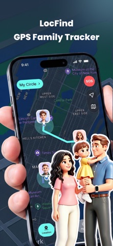 LocFind: GPS Family Tracker App Store screenshot 1