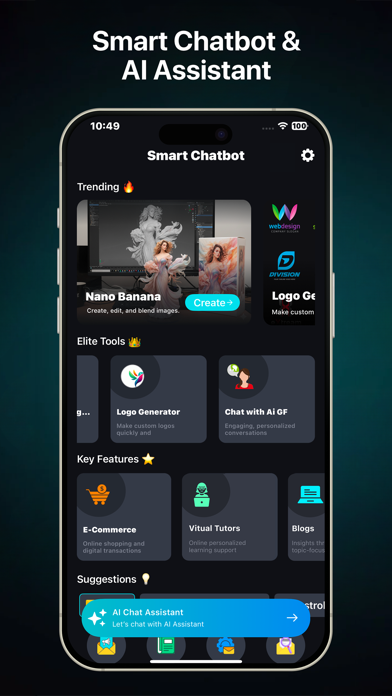 Smart Chatbot & AI Assistant App Store screenshot 2