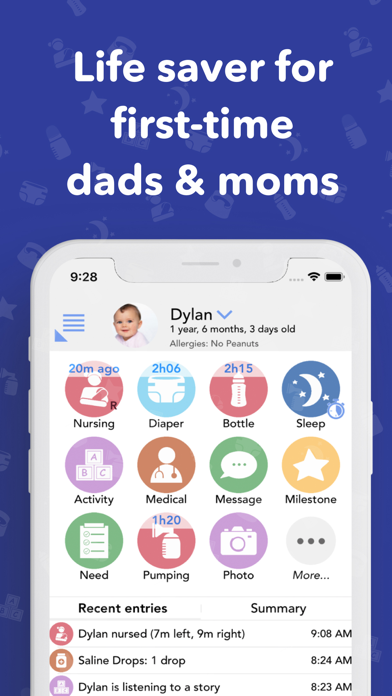 Baby Connect: Newborn Tracker App Store screenshot 1