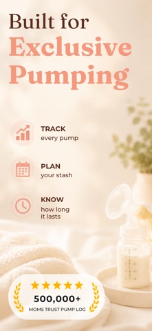 Pump Log® - Track Breast Milk App Store screenshot 1