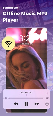 Offline Mp3 Player - SoundSync App Store screenshot 1
