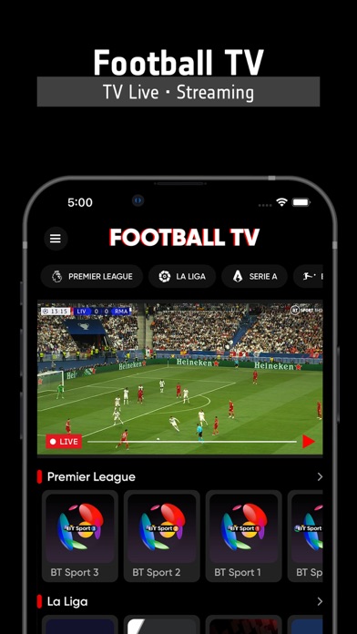 Football TV Live - Streaming App Store screenshot 1
