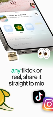 mio travel: save places App Store screenshot 2
