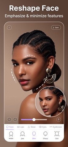 BeautyUp－AI Face & Body Editor App Store screenshot 2