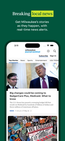 Milwaukee Journal Sentinel App Store screenshot 1
